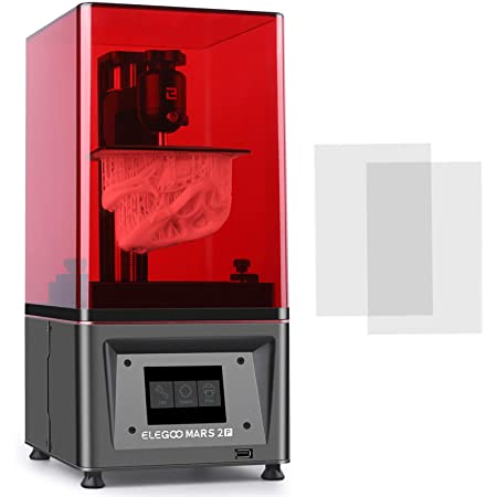 ELEGOO Mars 2 光造形式 3Dプリンター 2KモノクロLCD UV printer 本体サイズ20×20×41cm 一年品質保証 無償技術サポート【新発売・正規代理店】