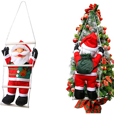 クリスマス飾り クリスマスツリー 飾り サンタクロース 雪だるま トナカイ デコレーション 2本セット 壁掛け 玄関掛け ギフト プレゼント クリスマスツリーオーナメント