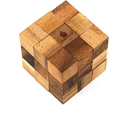 サイアムマンダレー キューブパズル 木製パズル 立体パズル 孔明パズル 玩具 正規品 難易度 中級 STEP2