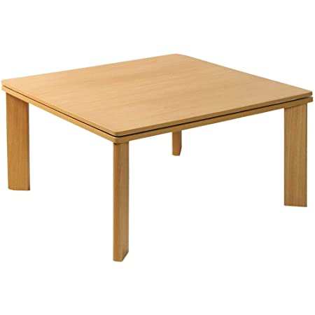 アイリスオーヤマ こたつ テーブル本体 正方形 70cm 天面 カジュアル リバーシブル ブラック(木目調) PKC-70S-MD