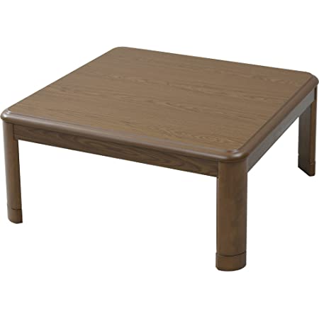 アイリスオーヤマ こたつ テーブル本体 正方形 70cm 天面 カジュアル リバーシブル ブラック(木目調) PKC-70S-MD