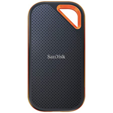 SanDisk SSD 外付け 2TB USB 3.2 Gen 2×2 最大2000MB/秒 防滴防塵 SDSSDE81-2T00-GH25 エクストリームプロ ポータブルSSD V2 5年保証 エコパッケージ