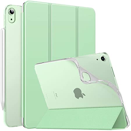 iPad Air4キーボードケース iPad Air4 Bluetoothキーボードカバー 分離式 ペンシル収納 アップルペンシル充電対応 スタンド機能 薄型 色鮮やかお洒落 手帳型 全面保護 (iPad Air4, ミントグリーン)