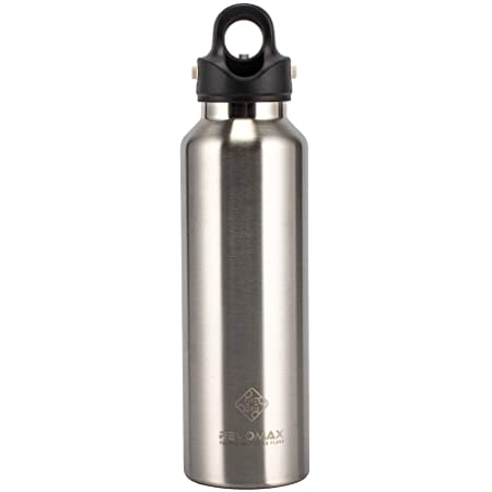 FLSK フラスク 水筒 真空断熱 ステンレスボトル 魔法瓶 炭酸 OK (500ml, ミッドナイト)