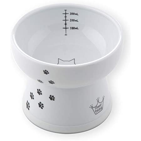 【日本製】 猫 食器 フードボウル 皿 磁器 【美濃焼/食品衛生法の基準をクリア/電子レンジ・食器洗浄機 対応】 犬 (小型犬)にも【nyagomi】