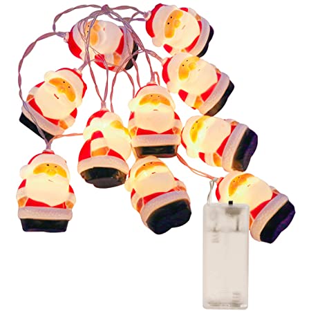 Catland LED イルミネーション USB レッド 赤 クリスマス 飾り LEDライト 車内 室内 装飾 USB式ライト 星空ランプ 雰囲気ライト ルームランプ 室内灯 音声反応 サンタクロース クリスマスツリー 鹿 雪花 ベル 5つの柄 レッド