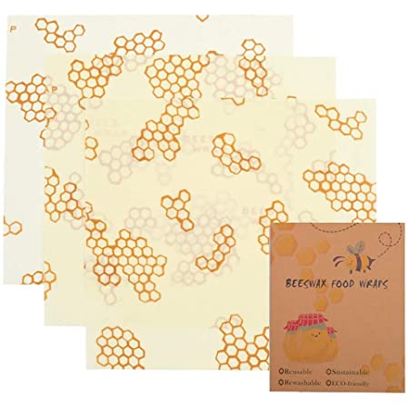 Beeswax Food Wraps | ミツロウラップ アボカド | 何度も洗って使える エコラップ S/M/L3点セット