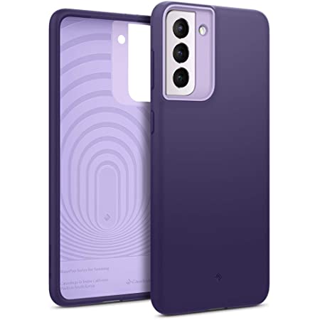 Caseology Galaxy S21 Plus ケース TPU シリコン 質感 耐久性 サラサラ 耐衝撃 指紋防止 GalaxyS21 Plus カバー ナノ・ポップ (バイオレット)