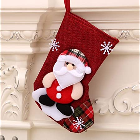 博 可愛いエルク ースソックス クリスマスツリーの装飾 立体クリスマスストッキング プレゼント袋 壁掛け 玄関飾り 置物　装飾　デコレーション