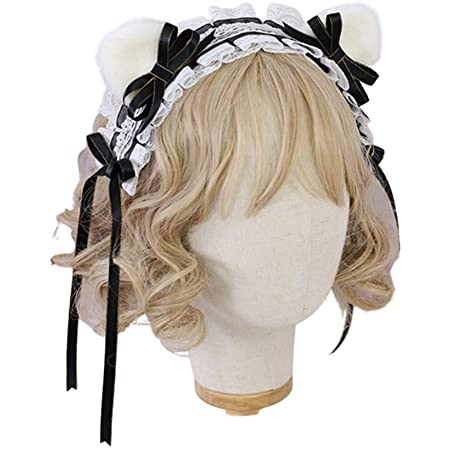 SRrabbit ヘッドドレス ロリータ うさぎ耳 超 かわいい 3WAY ウサギ耳 カチューシャ リボン Cosplay lolita (ワインレッド)