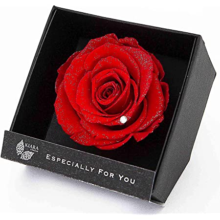 アクリルローズボックス プリザーブドフラワー 薔薇 バラ フラワーギフト 誕生日プレゼント 花 枯れない(パールホワイト/ペタル)