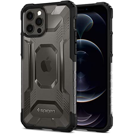 Spigen iPhone 12 ケース iPhone 12 Pro ケース 6.1インチ 対応 [Newモデル] ニトロフォース 米軍MIL規格取得 耐衝撃 カメラ保護 Qi充電 ワイヤレス充電 アイフォン12 ケース アイフォン12プロケース ACS02637 (マット・ブラック)