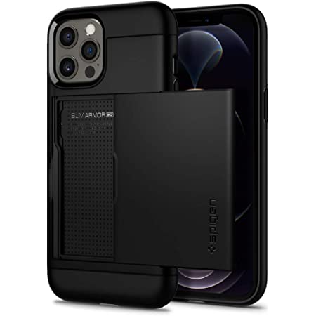 Spigen iPhone 12 ケース iPhone 12 Pro ケース 6.1インチ 対応 [Newモデル] ニトロフォース 米軍MIL規格取得 耐衝撃 カメラ保護 Qi充電 ワイヤレス充電 アイフォン12 ケース アイフォン12プロケース ACS02637 (マット・ブラック)