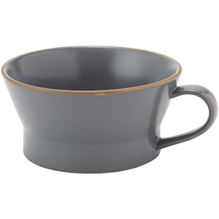 スタッキングのできるマットカラーの大きめスープカップ 3個セット(ホワイト・ブラック・グレー)