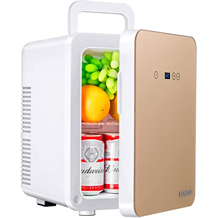 EENOUR 冷温庫 20L ポータブル 小型 2ドア 同時保温保冷可能 冷蔵庫 -2℃～60℃ 温度調節可 ワンタッチ操作 LCD温度表示 発泡ウレタン採用 断熱性能抜群 省エネ ペルチェ式 静音 AC/DC給電 車載用 車中泊 キャンプ アウトドア 家庭用