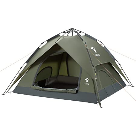 YACONE テント アウトドア テント コンパクト 自立式 撥水加工 PU2000mm ハイキング キャンプ 折りたたみ 組立簡単 防水 通気性 2人用