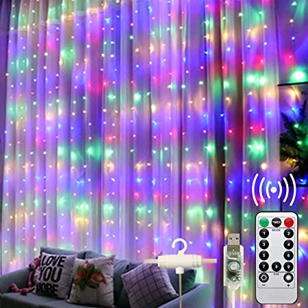 Hezbjiti ツラライルミネーション つららライト 5m 160個LED クリスマスライト 防水防雨 アイシクルライト USBリモコン式 軒下やフェンス 手すり等に垂らす 冬の風物詩 フェアリーライト (ホワイト)