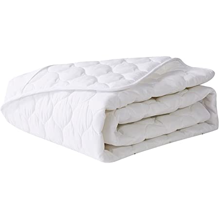 敷きパッド　ダブル　ベッドパッド 洗える マットレスパッド 　 抗菌 防臭 　防ダニ　 (ホワイト・140×200cm)