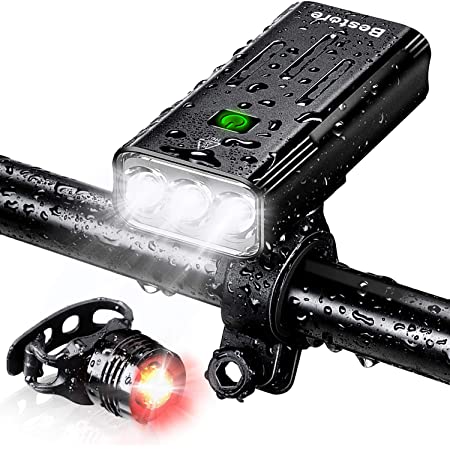自転車 ライト LED 防水 USB充電式 ロードバイク スマホホルダー ベル 多機能4イン1 大容量 長時間 高輝度 自転車用ヘッドライト３つ調光モード 脱着簡単 山登り/远足/夜釣/防災/キャンプ 多用途