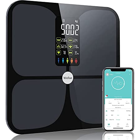 体組成計 体重計 スマホ連動 体脂肪計 高精度 たいしぼう体重計 ヘルスメーター 体重/BMI/体脂肪率など15項目測定可能 Bluetooth対応 ダイエット 体重管理 肥満予防 本体に8種類データを表示 iOS/Androidで健康管理 180kgまで対応 日本語対応アプリ＆取扱説明書