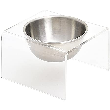 ペット食器 ボウル 皿 猫 犬 餌入れ 水入れ ガラス 木スタンド 食べやすい 負担軽減 丸洗い可能 手入れ簡単 (ボウル×1, Sサイズ)