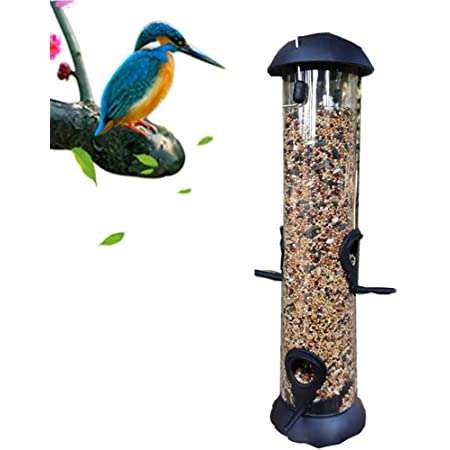 TOYMYTOY 餌台 鳥 野鳥 集まる 鳥の餌入れ 餌台 掛かる 鳥の餌箱 プラスチック製 吊下げ 野鳥 給餌器 バード フィーダー 屋外 庭 装飾品 2個