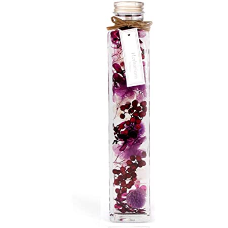 【Belinda Botanical】ハーバリウム 200㎖角瓶 purple