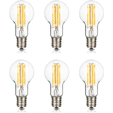 LED E17電球, 口金直径17mm 6W 110V 可調光 LED E17 電球色, 55W-60Wハロゲンランプ相当 (4個入り)