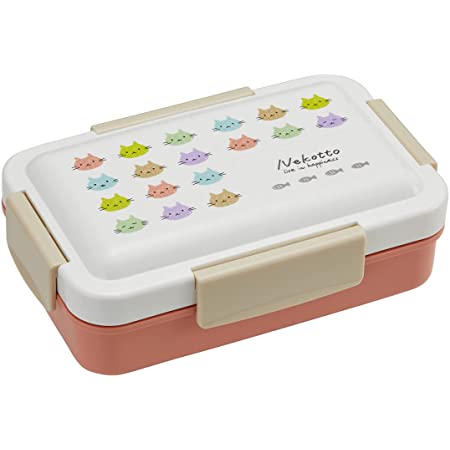 スケーター Ag+ 抗菌 ふんわり盛れる 弁当箱 530ml ねこっと カラフル 日本製 PFLB6AG