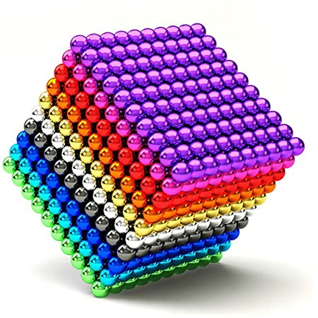 Shengshou マグネットボール 1000個セット 5mm マジックボール ネオジム磁石の立体パズル 大人 減圧 子ども 知恵を益する 磁石玩具 教育工具 DIY工具 (10色/5mm)