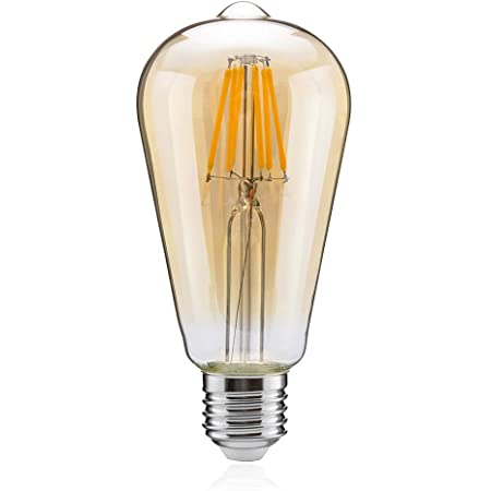フィラメント LED電球3W エジソンランプ E27口金 ウォームホワイトアンティークスタイル