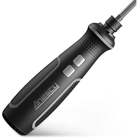 電動ドライバー POWBUZZ USB充電式 2000mAh超大容量電池 電動3Nm LEDライト付き 非接触電圧検出 2021年進化版 105分間連続使用 保護機能付き初心者対応