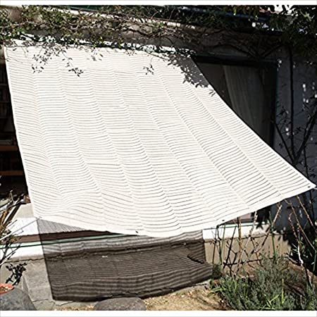 Sunocity サンシェード 日除け シェード オーニング クールシェード UVカット 撥水 耐久性 ベランダ 収納袋付き 庭 砂色 3m*3m