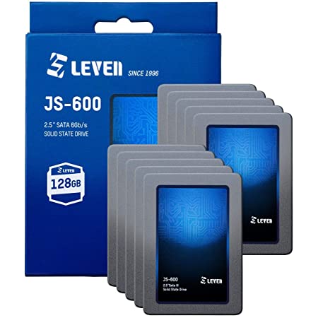 LEVEN 内蔵 2.5インチ SSD/SSD 128GB / SATA3.0 6Gbps / 3年保証 / (JS600SSD128GBx10) -10枚セット