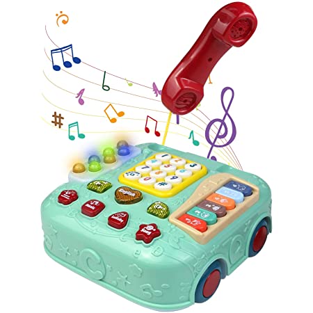 Fajiabao 知育玩具 音楽 楽器 ピアノ キーボード 電話車 親子ゲーム おもちゃ 男の子 女の子 2 3 4 5 6 歳 誕生日 クリスマス プレゼント 贈り物 学習 早期教育