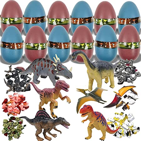 恐竜卵 ダイナソー立体パズル 魔方 パズル 恐竜おもちゃ 模型 組み立て式 おもちゃ 玩具 フィギュア 全30種類 (卵四個セット)