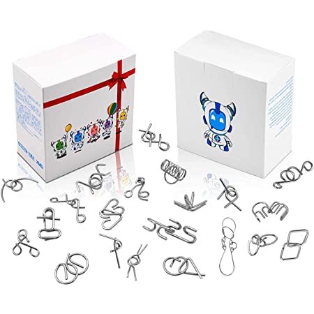孔明パズル 魔方パズル 立体パズル 脳トレ 知育玩具 5種類セット (孔明パズル 002)