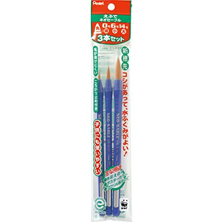 水筆 ペン 6本セット 筆/中筆/細筆 6種類 穂先 ウォーターブラシフィス水筆ペン 塗る 水彩画用 描画用 使い分け 書道