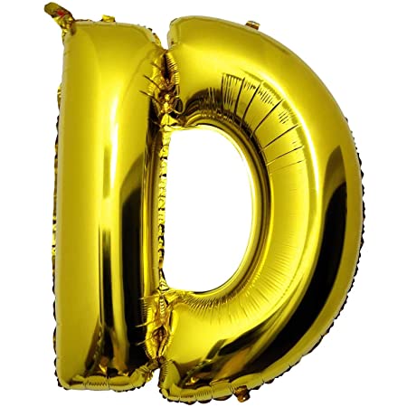 巨大 アルファベット A～Z バルーン セット アルミ ゴールド 文字 バルーン アルファベット 組み合わせ サイズ約100cm　装飾・演出 風船 誕生日 バースデー パーティー イベント ，ゴールド (D)