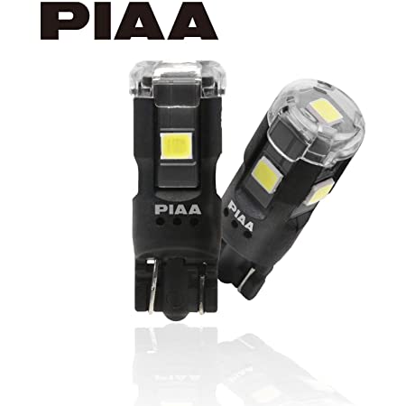 【Amazon.co.jp 限定】PIAA ポジション用 LEDバルブ 6600K 12V 2.1W 200lm T10 車検対応 2個入 X7381