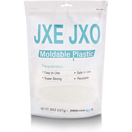 JXE JXO 手びねりプラスチック おゆまる 熱可塑性 樹脂粘土 お湯につけて何度でも使える エコパック 粒状 DIY用 227g