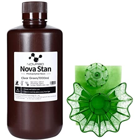 NOVA3D UV樹脂3Dプリンター専用405nm LCD/SLA 3D樹脂 MONO機専用 1000g 透明