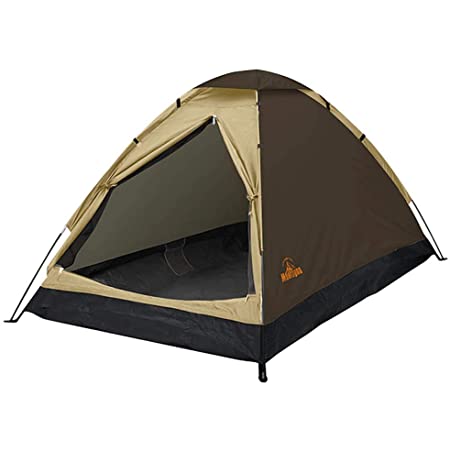 ハック 組立式 2人用 ドームテント テント ベージュ 組み立て簡単 収納袋付き アウトドア キャンプ バーベキュー 海水浴 本体組立時:w12×d20×h110cm パッケージ:w56.5×d11×h13.5cm