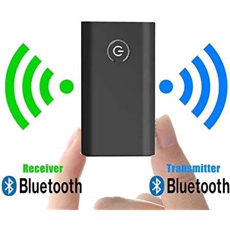 UGREEN Bluetooth 5.0 トランスミッター＆ レシーバー 3.5mm 一台二役 送信機 受信機 Bluetooth 5.0 SBC/AACに対応 2台に同時接続できる 小型軽量 低延遅 通信距離10M 車/PC/テレビ/スピーカー/アンプなど適用 【TELEC認証番号：R210-160451】
