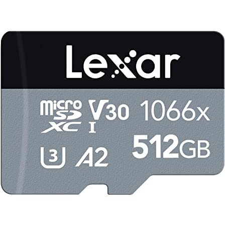 Lexar® Professional 1066x microSDHC™/microSDXC™ UHS-I cards SILVER Series 512GB LMS1066512G-BNANG 海外パッケージ版