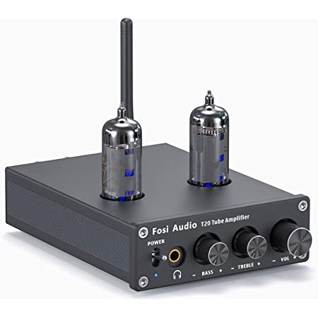 AYIMA TUBE-T4 6J1 TPA3221 Bluetooth 5.1 真空管アンプ（高音・低音調整） 100W x 2 ステレオオーディオ2チャンネルHi-Fiデジタルパワーアンプ （電源を含む）