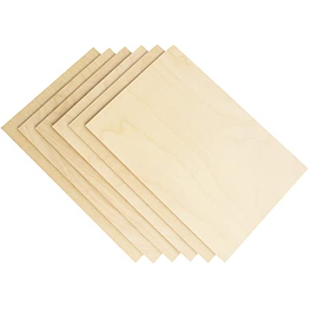 Airfleebax 超薄い板 木の板 木製 DIY工芸品 木材シート模型 ホビー素材 画材 文房具 装飾 無塗装 工作材料 手作り 超薄い 薄さ1.5mm 超軽い 便利な板 彫刻 15枚セット