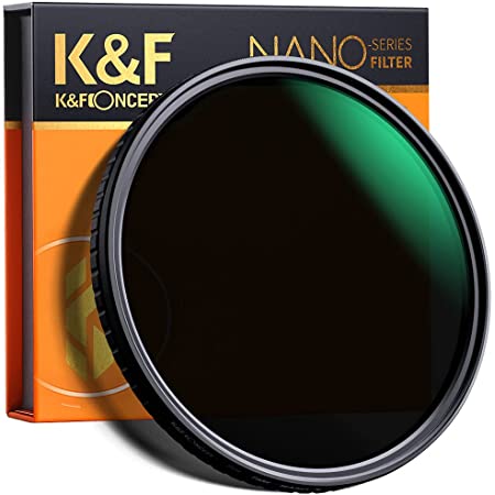 K&F Concept NDフィルター 67mm ND4+ND8+ND64+ND1000フィルターセット 減光フィルター 超薄 撥水 光学ガラス レンズフィルターバッグ