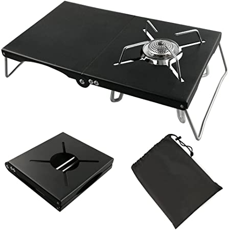 Tovelent 遮熱テーブル soto st310 遮熱板テーブル 5種類シングルバーナー用テーブル 一台多役 アルミ 折り畳み 軽量 コンパクト