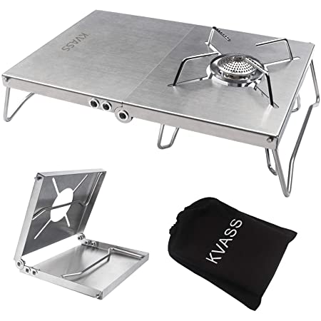 Tovelent 遮熱テーブル soto st310 遮熱板テーブル 5種類シングルバーナー用テーブル 一台多役 アルミ 折り畳み 軽量 コンパクト
